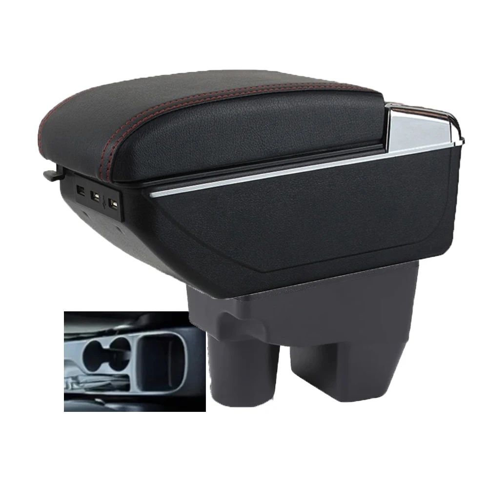 For Toyota Yaris Elegant Armrest Box Center Console Arm Storage Elbow Rest with USB