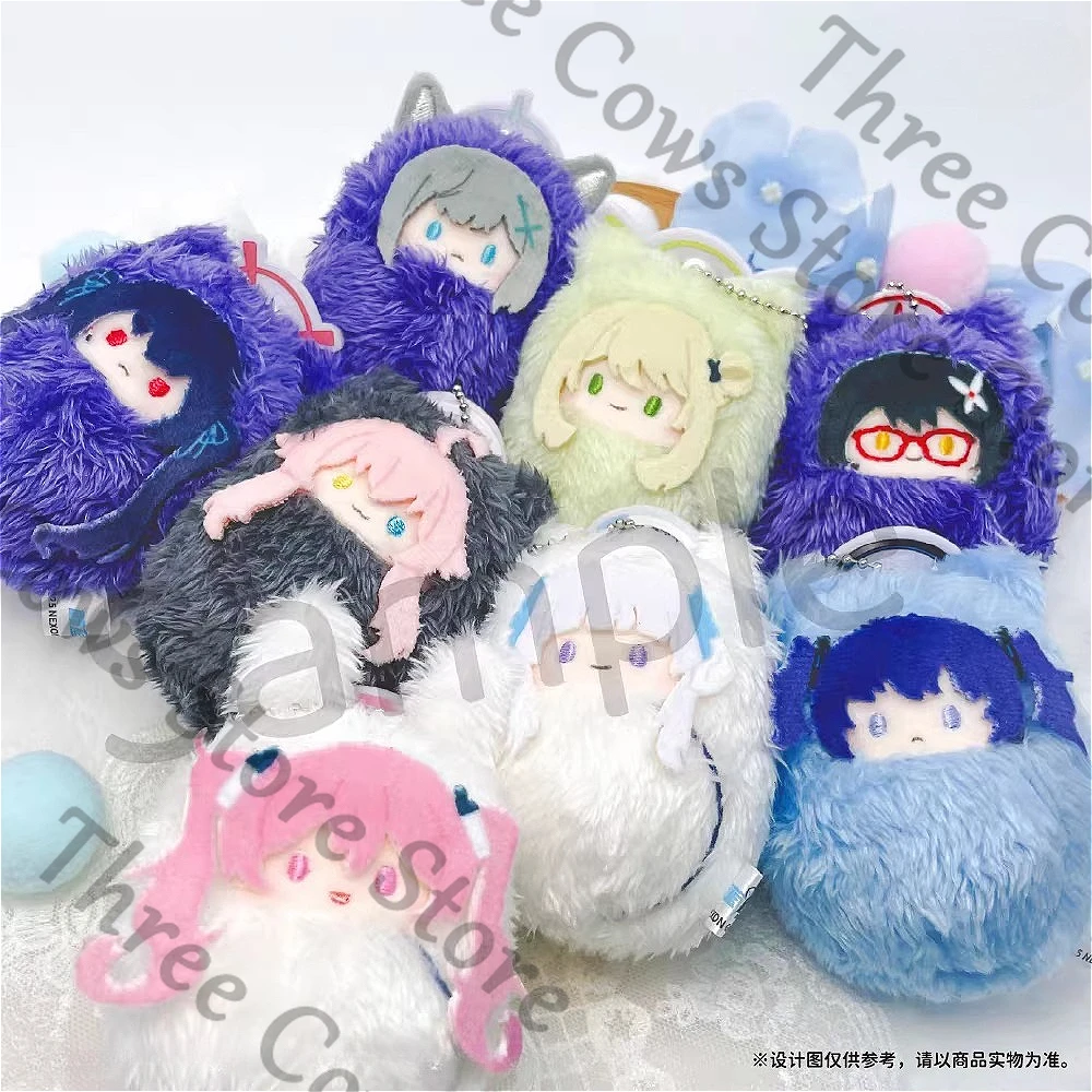 

Оригинальный аниме-брелок Blue Archive: Ширасу Азуза, Ониката Кайоко, Шимоэ Кохару, Аджитани Хифуми. Пушистый мультяшный брелок-подарок.