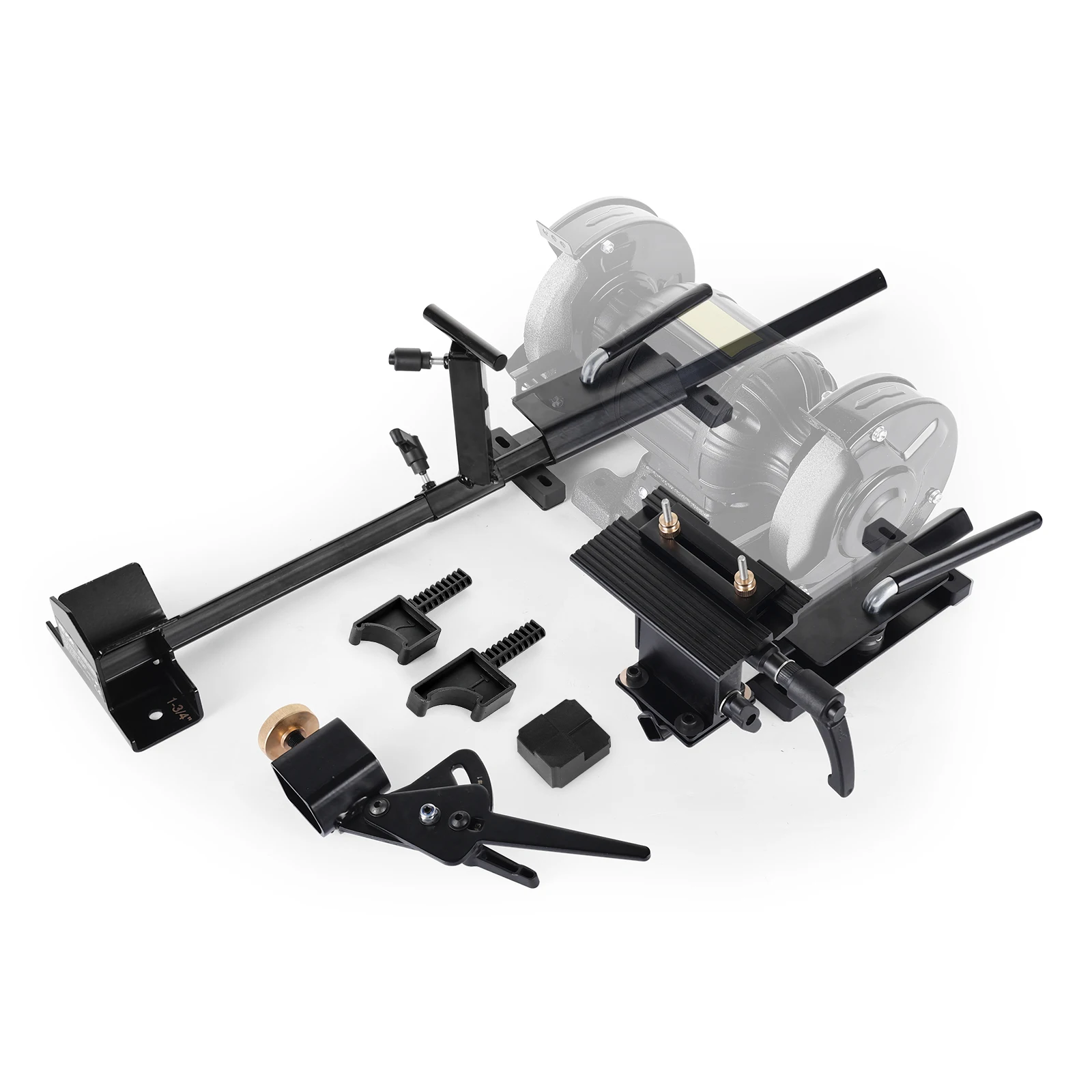 Sistema di affilatura SucceBuy Pro Grind Multi-Grind per smerigliatrice da banco da 6 e 8 pollici - con piattaforma per utensili da tornitura del legno