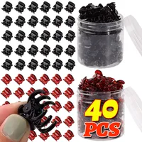 Pinzas pequeñas para el pelo para mujeres y niñas, Mini Clips simples de plástico transparente negro, horquilla coreana, accesorios para peinados para niños
