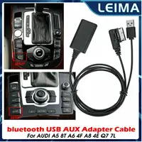 Adaptador de Cable de Audio auxiliar con interfaz de música Bluetooth inalámbrico, compatible con Audi A4 A5 A6 A8 Q7, todos los modelos con AMI y MMi 2G de alto, 1 ud.