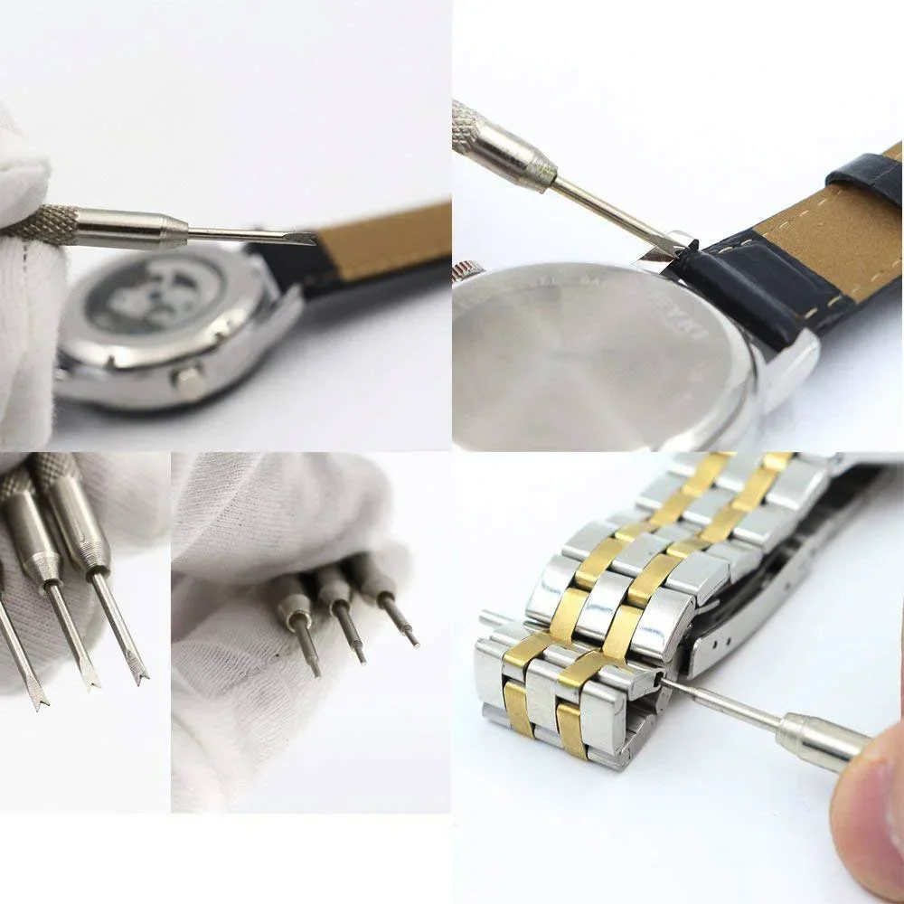 1/2/3pcs Metal Watch Band Repair Tool Stainless Steel Bracelet Watchband Opener Strap Spring Bar Connecting Pin Remover Tool