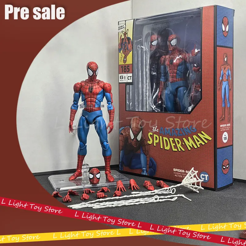 New Ct Toys Spiderman Mafex 185 Miles Morales 2099 Spider-Man Anime Figures Classic Costume Ver Action Figure Christmas Gift Toy