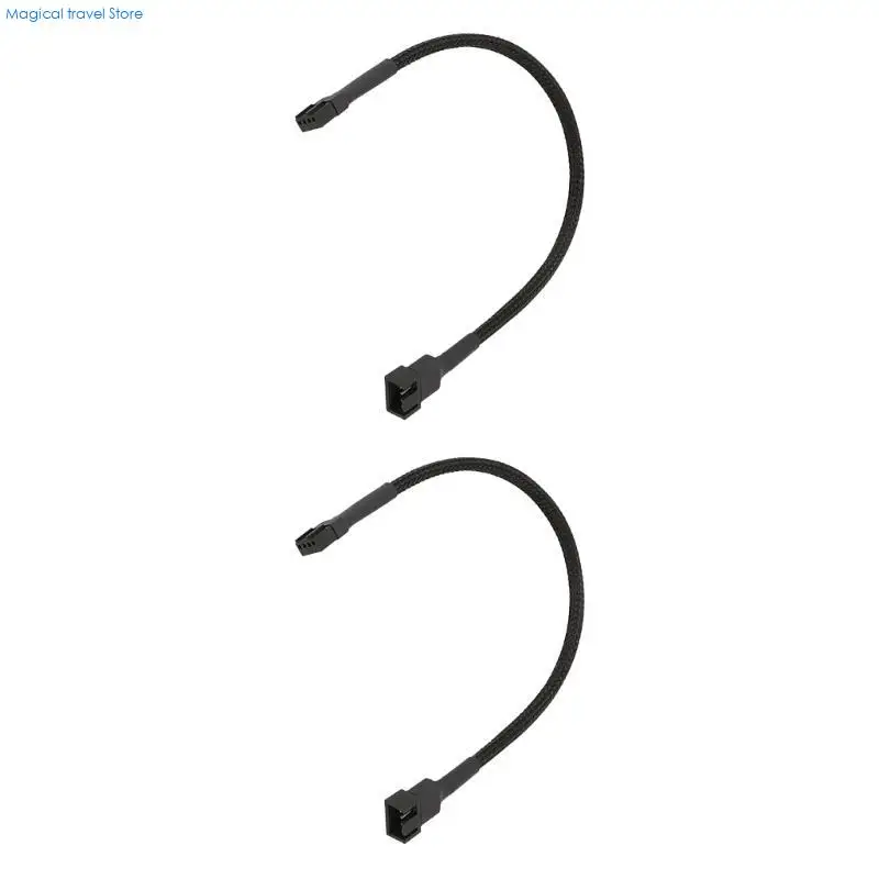 N2UB 2Pcs 3/2/1 Way 4Pin PWM Fan Splitter Fan Converters Cable for Efficient Cooling