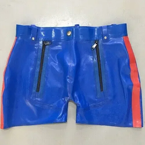 

Latex gummi rubber shorts catsuit ganzanzug mode sexy begrenzt hose Herren S-XXXL