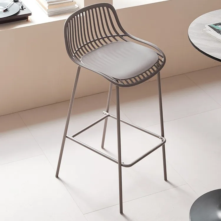 Creative home wrought iron bar high stool front desk chair Internet celebrity shop casual coffee bar