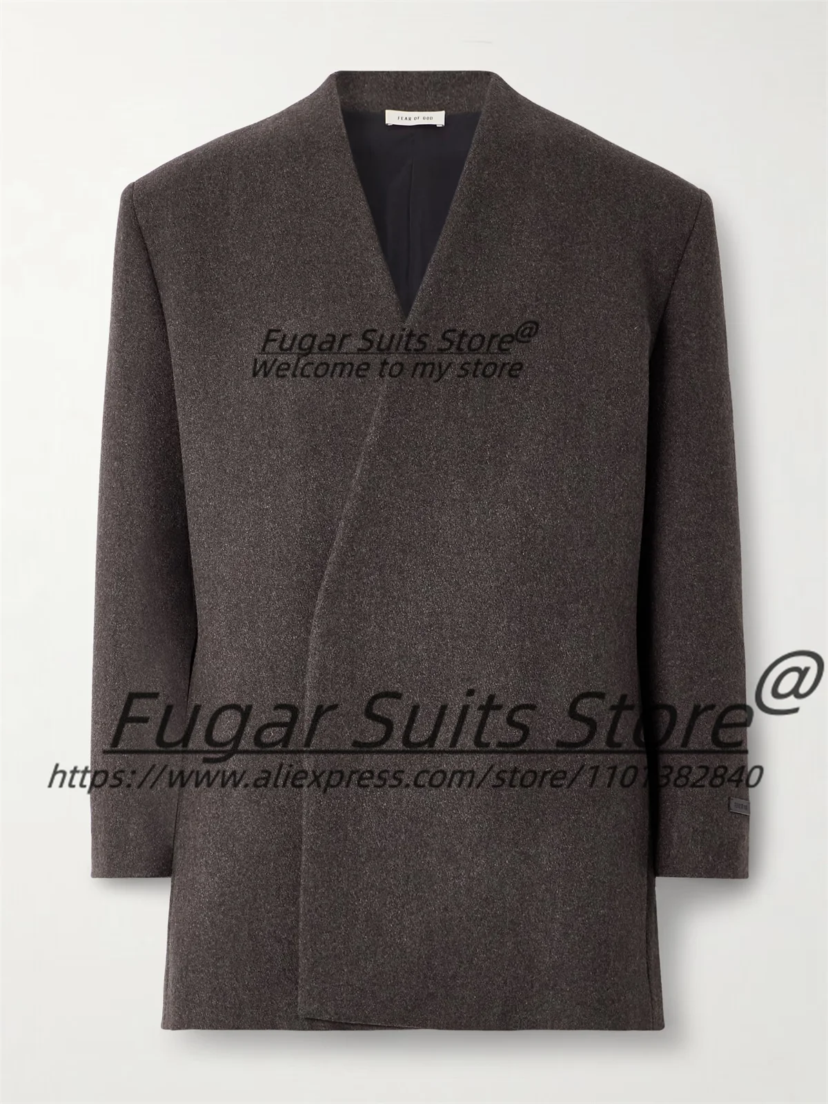 

French style Casual Wool Men Suits Tailor Made Groom Formal Wedding Tuxedos 2Pieces Sets High-qublity Male Blazers Costume Homme