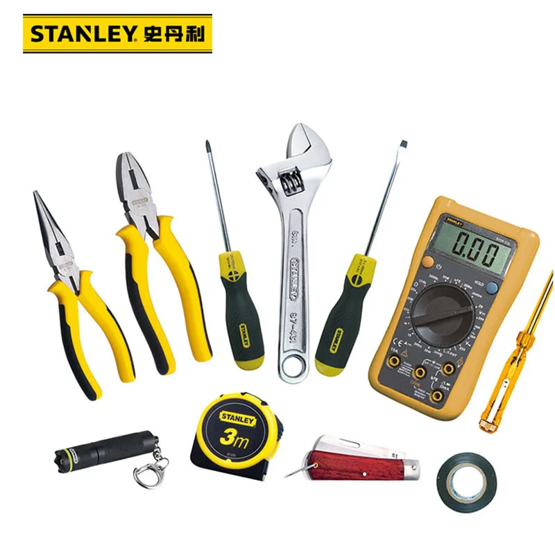 Conjunto de Ferramentas Stanley92-004-1-23 Bolsa de Cintura para Eletricista Conjunto de Ferramentas para Eletricista com Multímetro