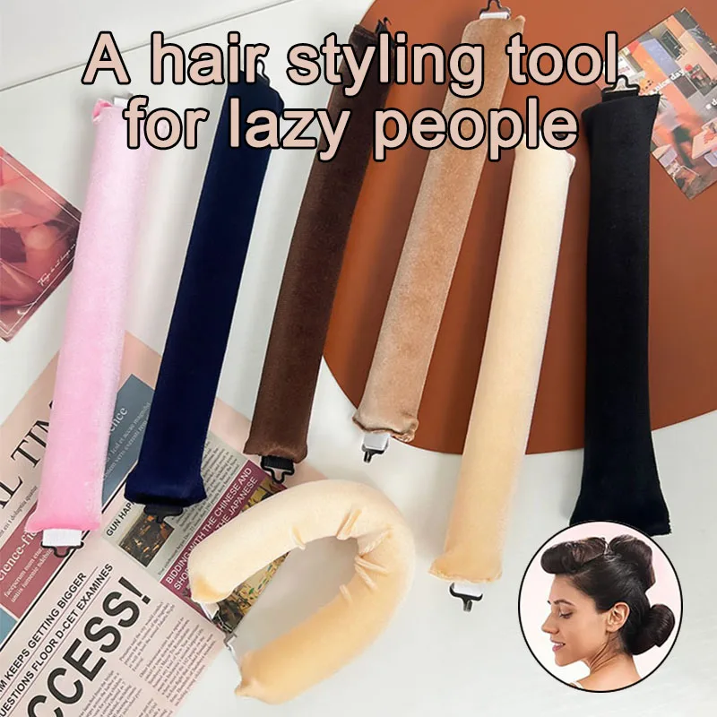 Hair Accessories Heatless Curls Beauty Women Curly Products Hair Curler Rubber Curling Sleep Hairdresser Tools Hair Foam Rollers