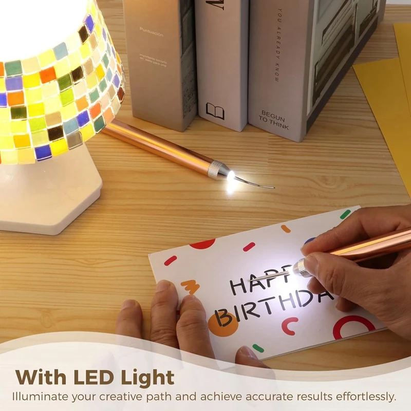 LED Weeding Tools For Vinyl With Light With Pin And Hook For Removing Tiny Vinyl Paper Grid Sticky Cutting Mat Easy To Use