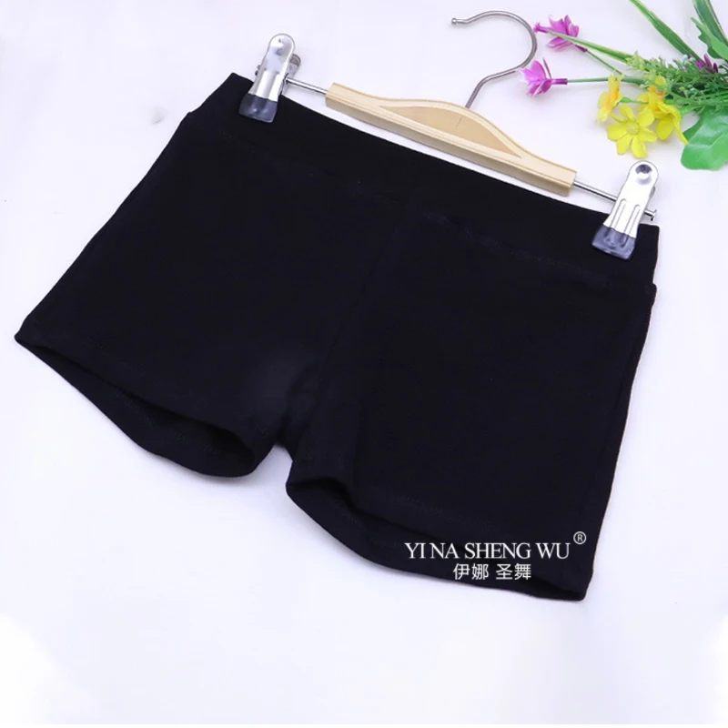 

Детские и взрослые 3-4 танцевальные брюки с разрезом, женские узкие черные балетные шорты, нижнее белье для занятий йогой в китайском современном стиле