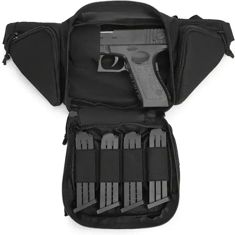1pc Classic Tactical Concealed Carry Fanny Pack - Durable Oxford Fabric, Gun Holster, Magazine Pouch, Zipper Closure, User-Frien