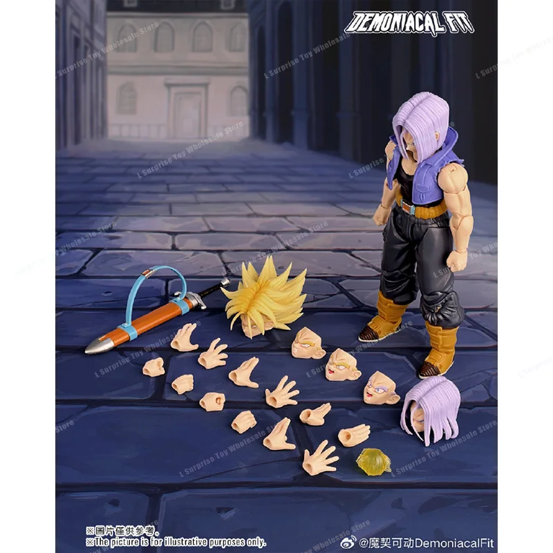 Demoniacal Fit Dragon Ball Z SHF Super Saiyan Trunks Torankusu De Komende Een Anime Action Figure Figuren Model Geschenken Speelgoed