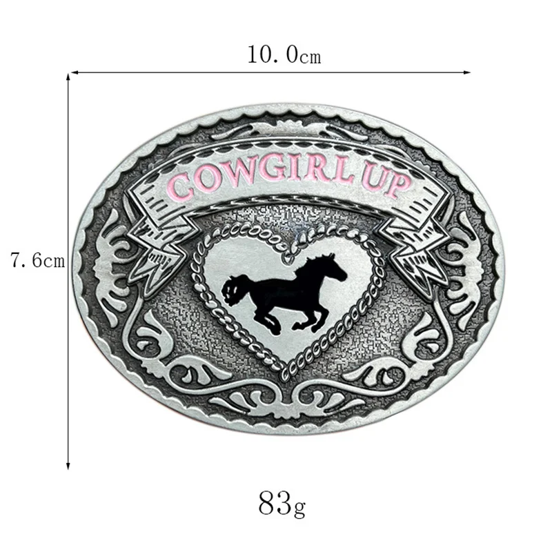 Boucle de ceinture Cowgirl, style occidental