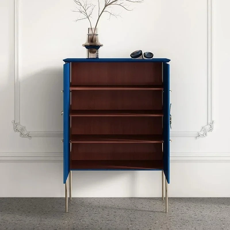 

TQH light luxury dining side cabinet modern dining room storage tea cabinet villa living room entrance decorative cabinet
