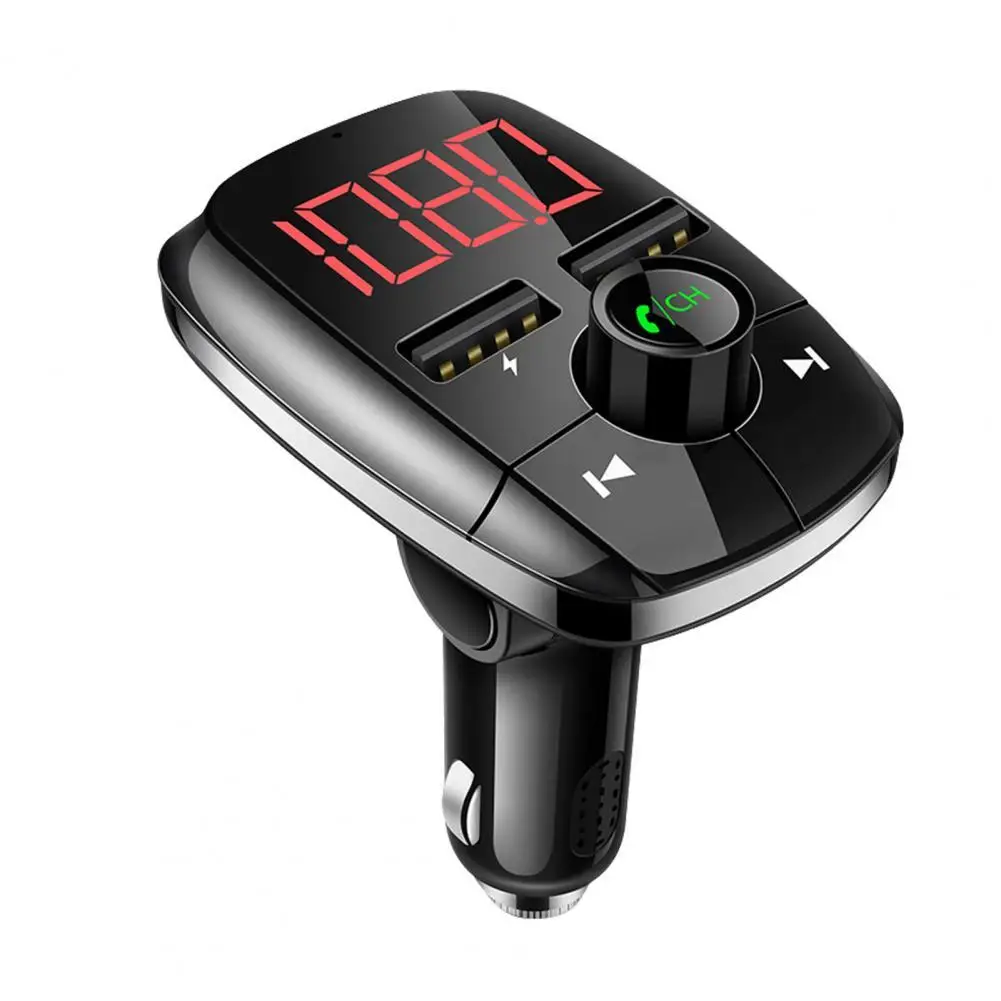 Bluetooth Wireless Car kit Handfree LCD FM Transmitter Dual USB Car Charger 2 1A MP3 Music TF Card U disk AUX Accessories