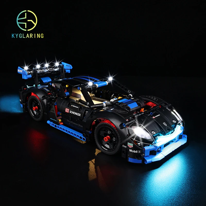 Kyglaring Led Lighting For 42176 Porsched GT4 e-Performance Race Car LED Kit Toys (NOT Include the Model)