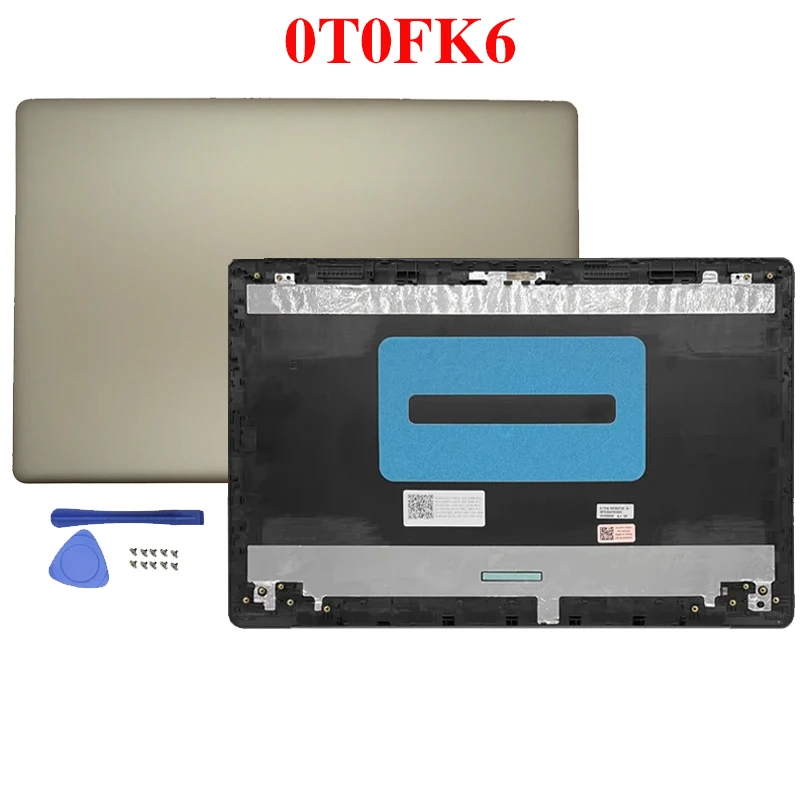 جديد شاشة أجهزة الكمبيوتر المحمولة LCD الغطاء الخلفي/الإطار الأمامي/Palmrest/الغطاء السفلي ملحقات الكمبيوتر المحمول لديل انسبايرون 15 3583 3582 3580 3585