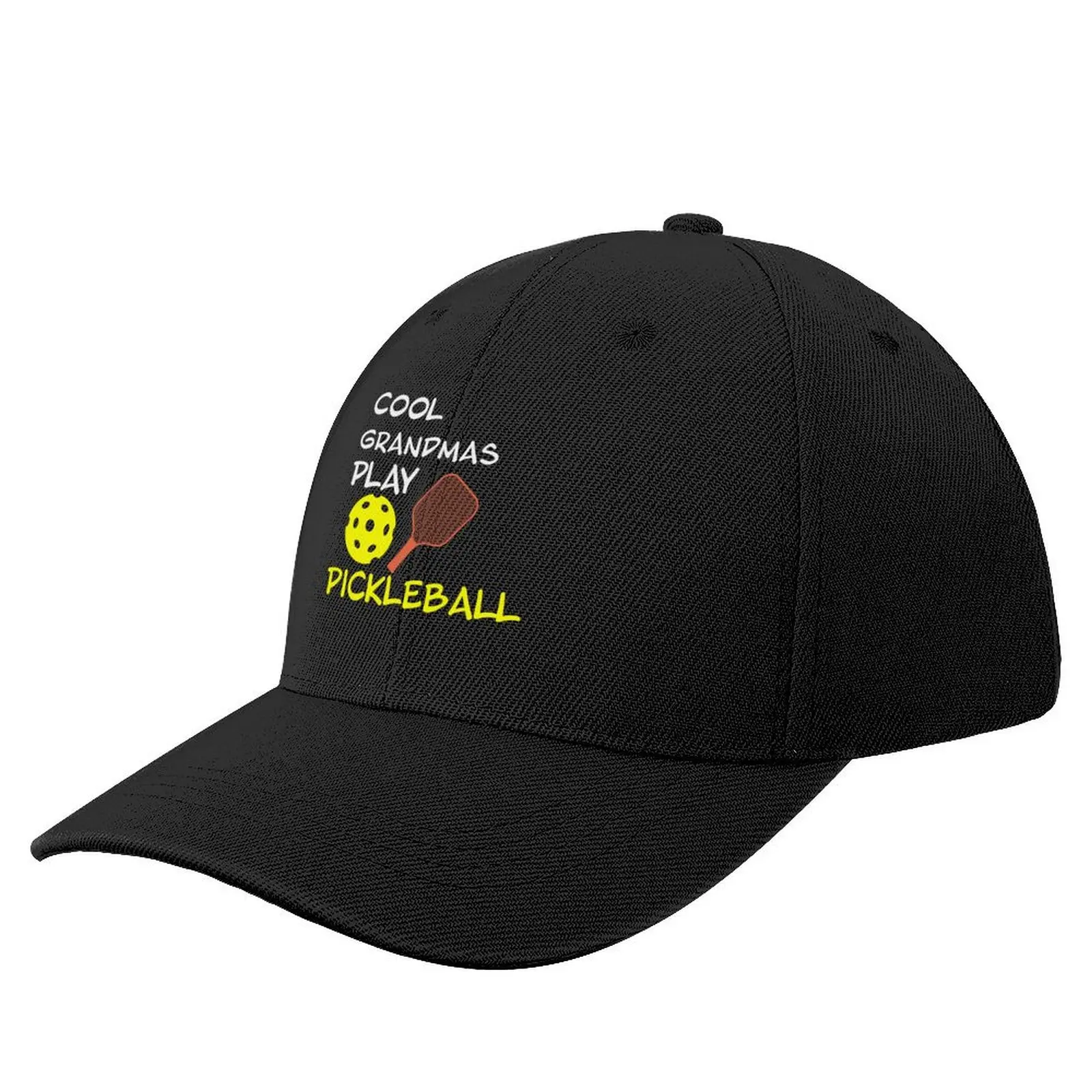 Cool Grandmas Play Pickleball Baseball Cap hard hat New In Hat black Luxury Hat Man Women's