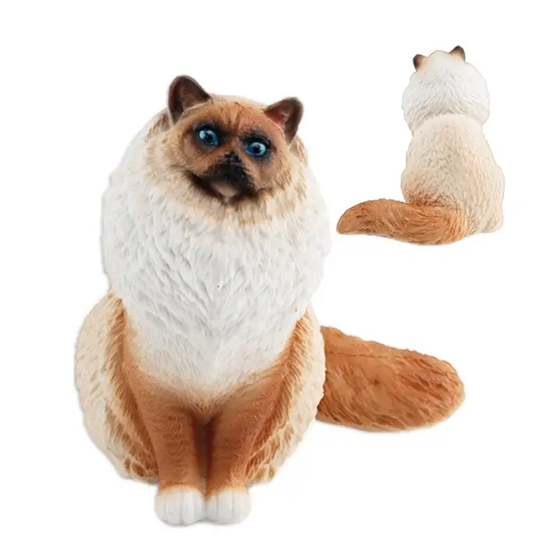 Animal Toy Cute Ragdoll Cat Home Decor Baby Gift American Shorthair Plush Stuffed Lifelike Doll For Boys Girls Birthday