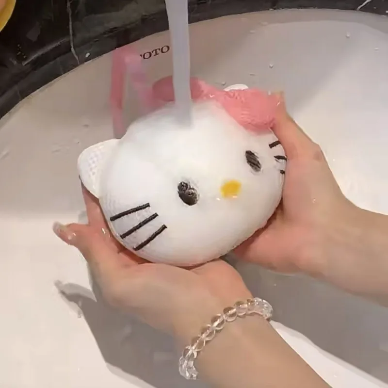 جديد شخصية الموضة الاتجاه لطيف الكرتون القط رئيس حمام كرة استحمام حمام زهرة فرك الظهر فرك حمام حمام زهرة الكرة #4