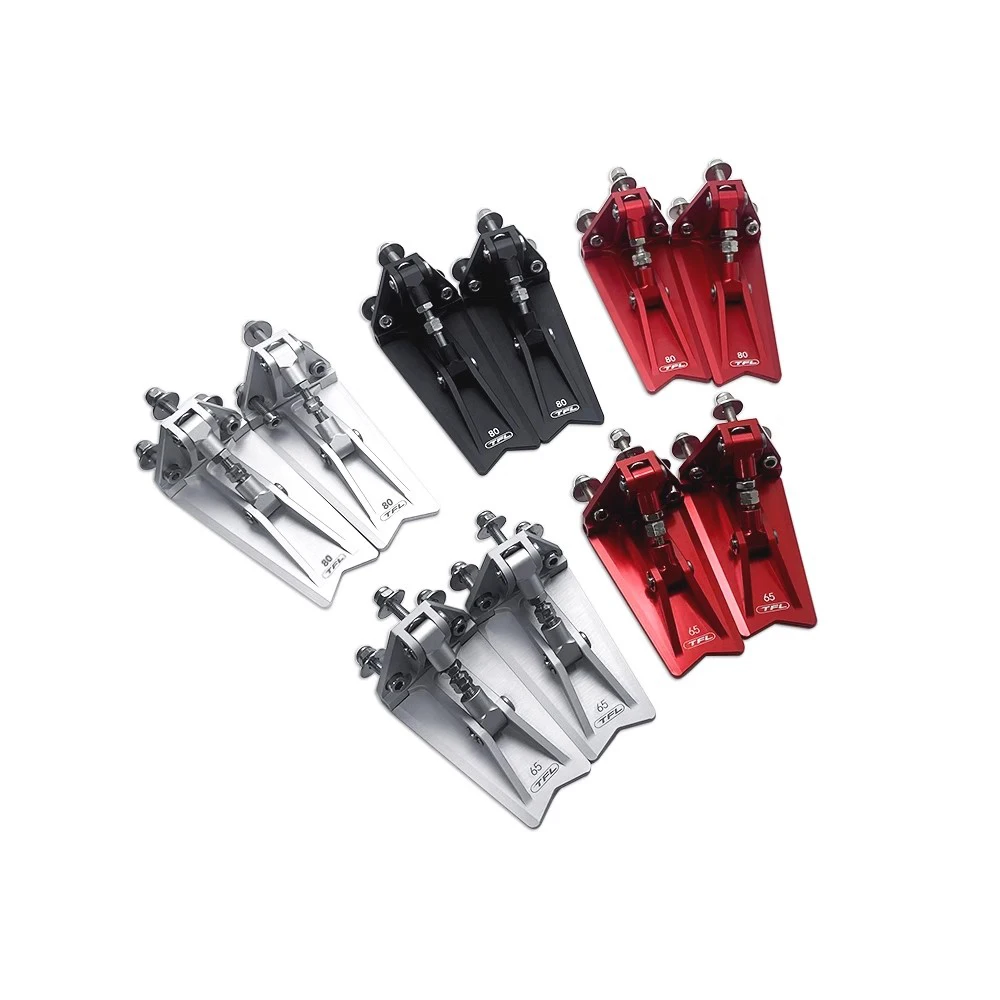 TFL 516B79 CNC Aluminum RC Boat Trim Tab Adjustable Pressure Water Plate For RC Racing Boat Stabilizer Accessory 65mm 80mm