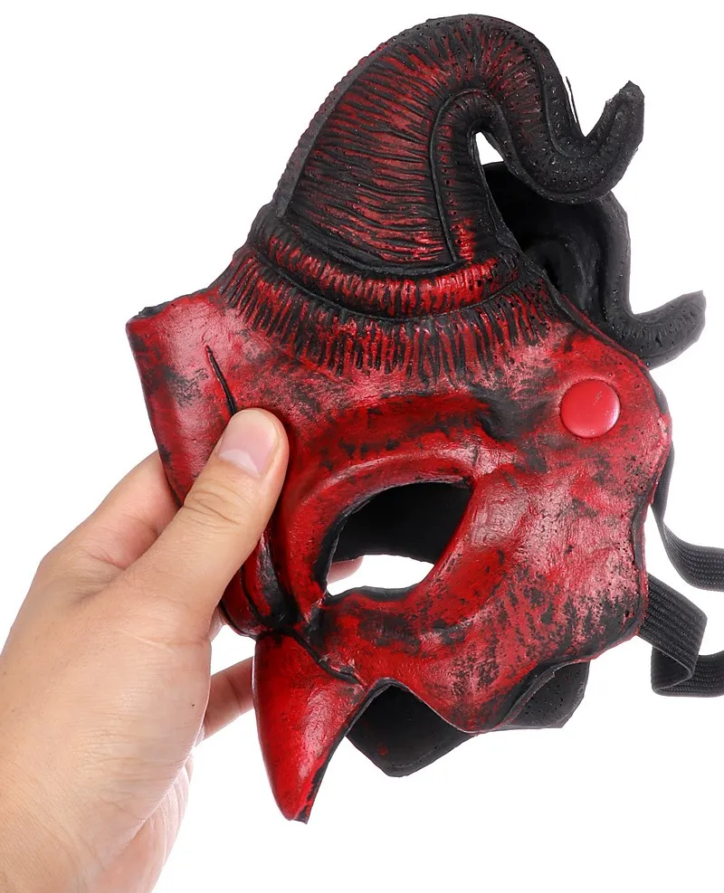 Demi-Masque Démon à Cornes – Masque d'Horreur – photo 5