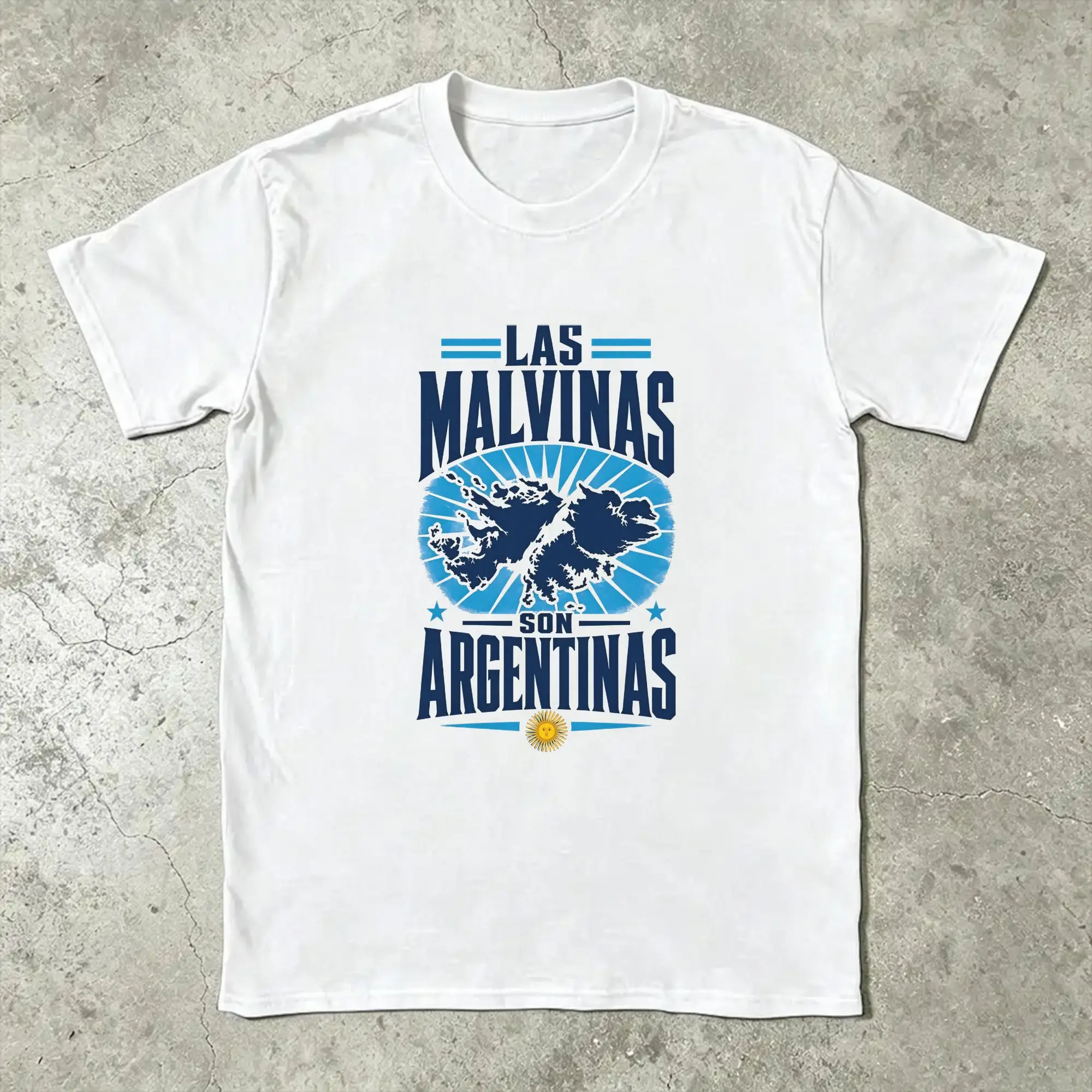 Las Malvinas Son Argentinas Argentinian Latino Immigrants T-Shirts for Men  Fun Cotton Tees Round Collar T Shirt 6XL Tops