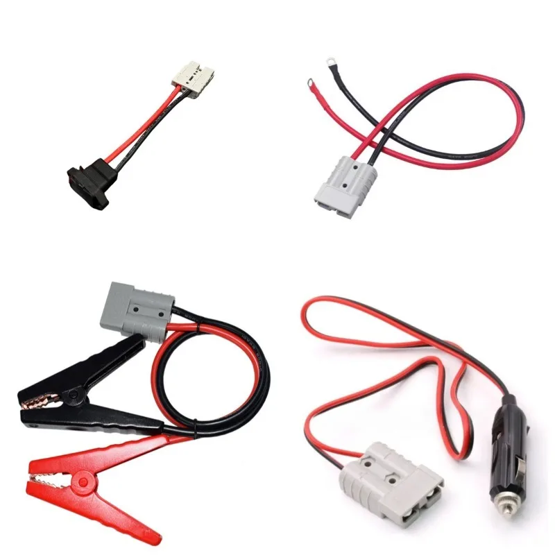 10AWG Silicone Wire Battery Charging Cord 50A Forklift Plug Multi‑Plug Conversion Connector Multi‑Color Choice for Storage