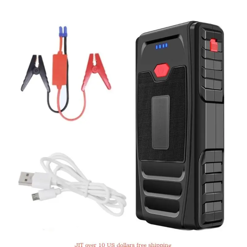 12V Portable Car Jump y Power Starter Auto Battery Booster ChargersBuilt-in y LED Flashlight Fast