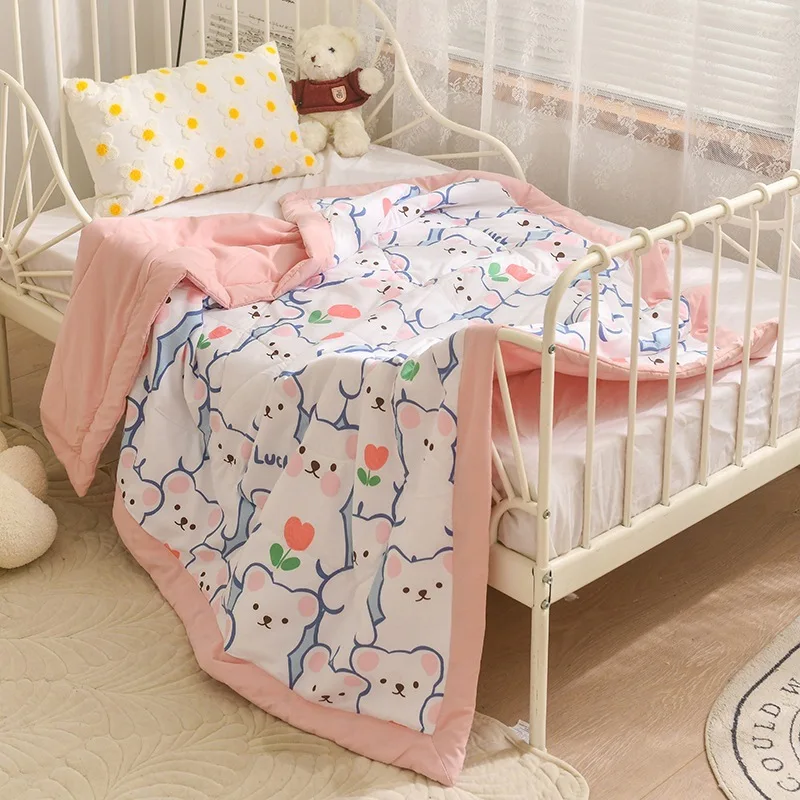 

Soft Children's Washed Cotton Summer Quilt Baby Kindergarten Summer Single Lunch Break Blanket