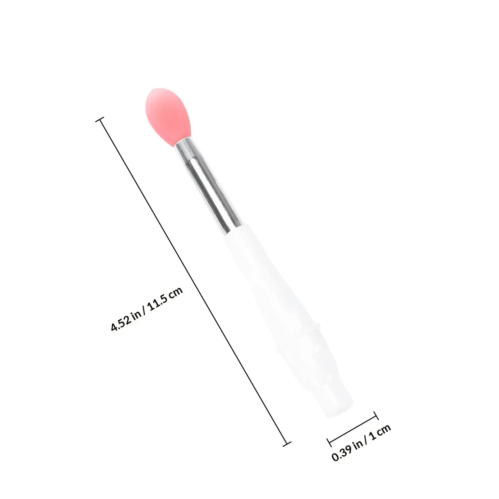 6개입 실리콘 립스틱 어플리케이터, 립 마스크, 밤, 아이섀도우 사용에 적합, 부드럽고 순한 사용감, 커버 포함 컴팩트 사이즈