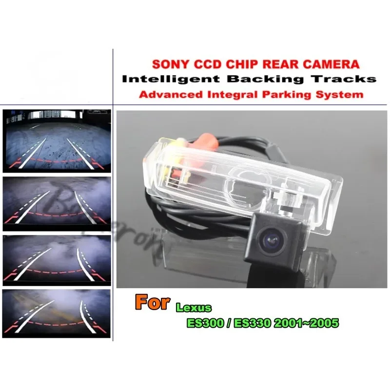 For Lexus ES300 / ES330 2001~2005 Smart Tracks Chip Camera / HD CCD Intelligent Dynamic Parking Car Rear View Camera