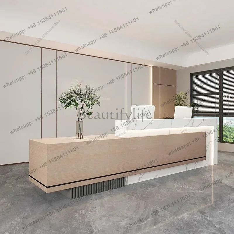 Factory Direct Sales Nordic High-end Reception Desks Simplicity Designer Clothing Store Reception Desks Beauty Salon Office Furn