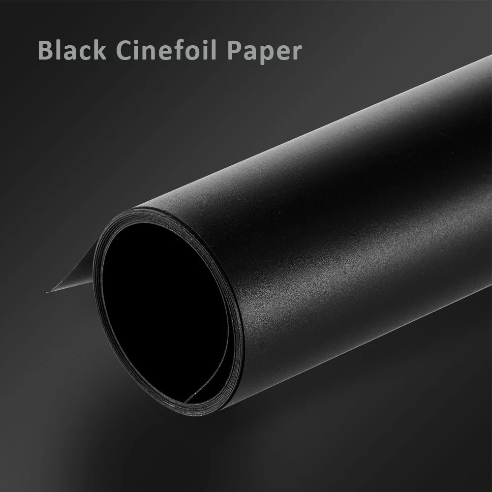 60*45cm Black Film and TV Aluminum Foil Paper Photography Matte Cinefoil Paper Cardboard Photo Studio Accessories