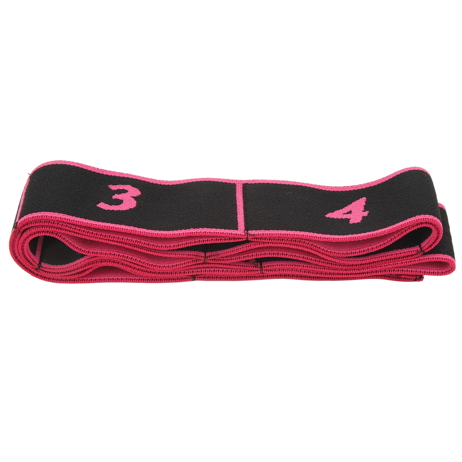 Yoga Stretch Exercise Band Yoga Tension Strap Stretching Strap High Elasticity Numbers Print Sports Resistance Strap for Fitness