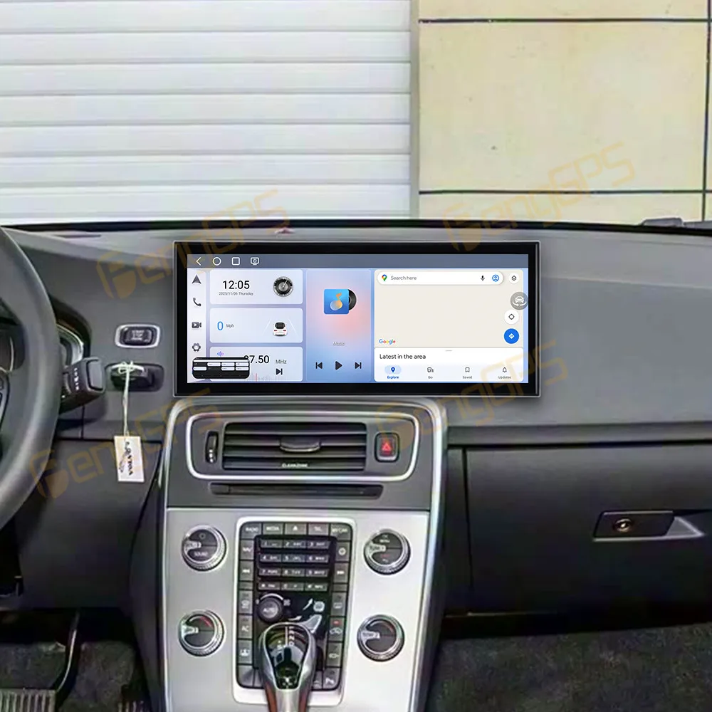 Car Radio 15.8 Inch Android 15 CarPlay For Volvo S60 2014-2019 Touch Screen Multimedia Player GPS Navigation Head Unit DSP