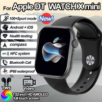 2025 For Apple DT Watch X Mini Smart Watch NFC Sports Record Music Video Al Voice Health Test 1.85 Inch AMOLED Women Smartwatch