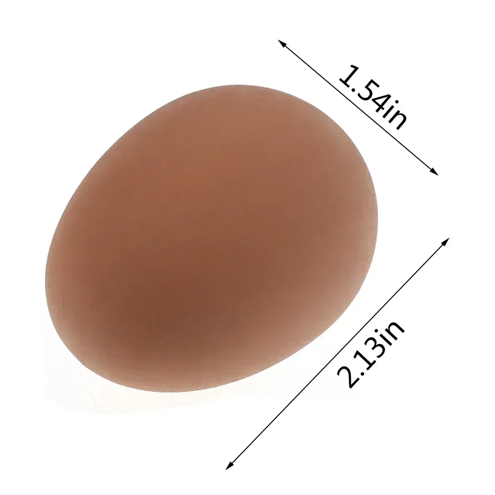 

1 Pcs Novelty Bouncy Eggs Realistic Fake Rubber Bouncing BallsModel Farm Chicken Nesting Hen Hatching Egg Pet Toy Prank Joke