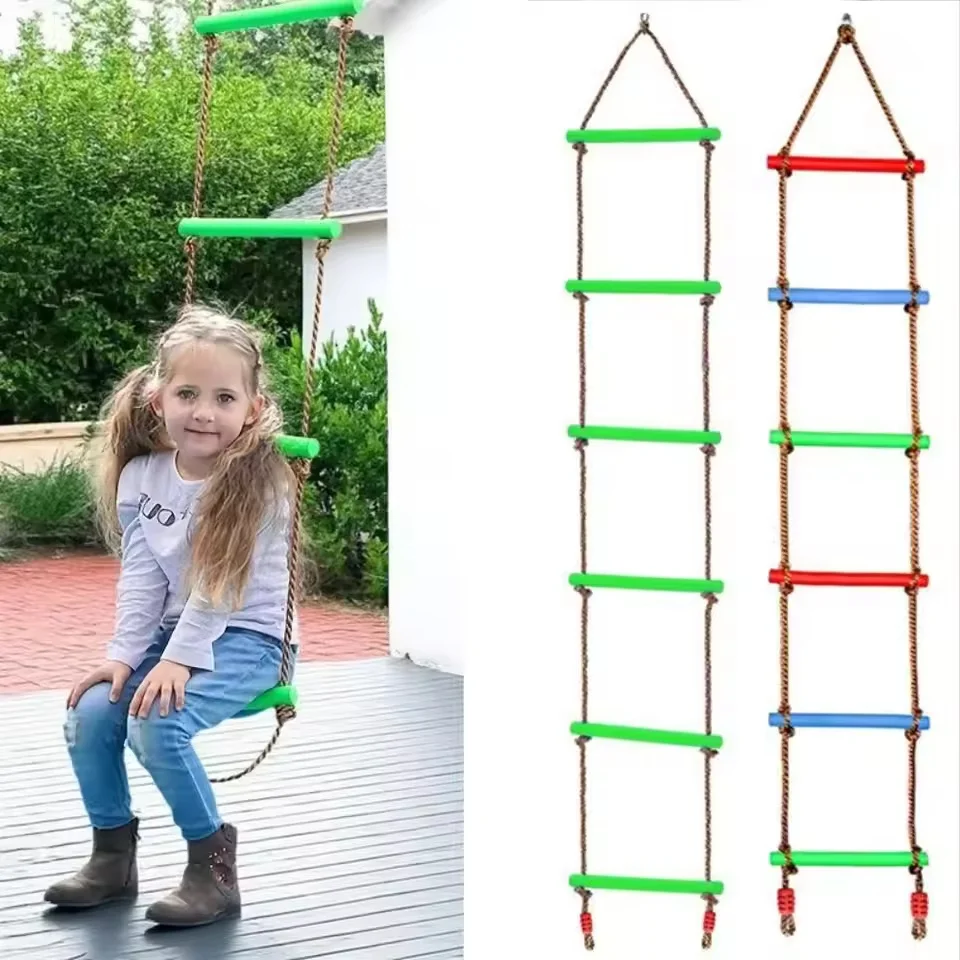 Children's Climbin Children's Rope Ladder Swing, Outdoor Game Toys 5th Floor Ladder Playground Indoor Children's Climbing Toys