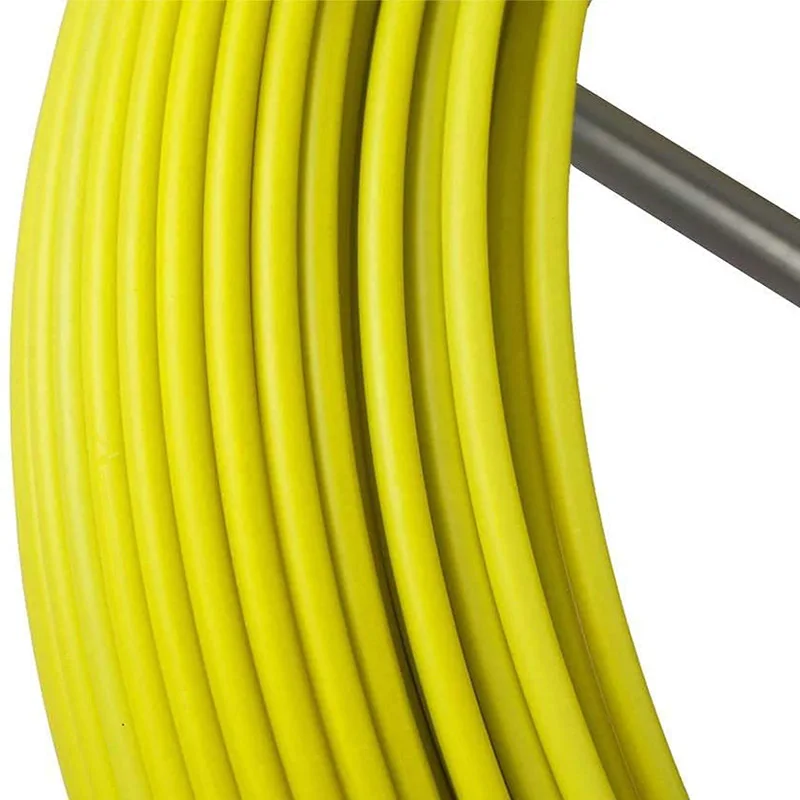 شريط السمك الألياف الزجاجية 425FT 6 مللي متر قناة رودر مع الصلب حامل بكرة سلك كابل تشغيل قضيب القناة رودر