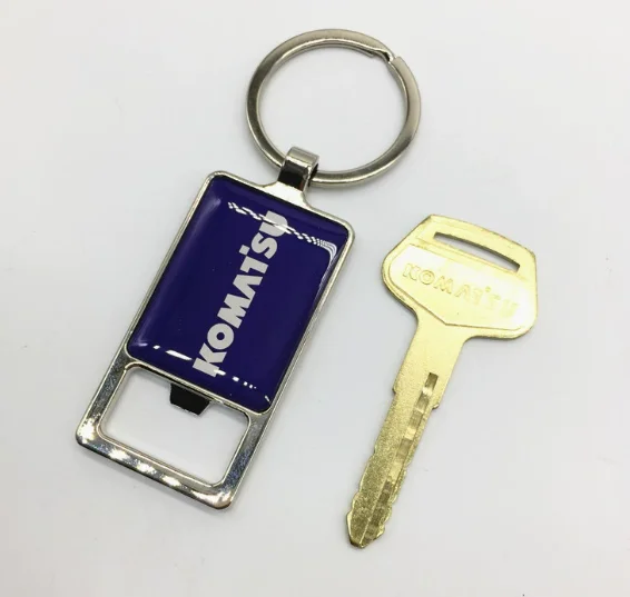 

For KOMATSU PC120-7 PC200-7 start ignition key tag bottle opener PC360-7 bear opener excavator