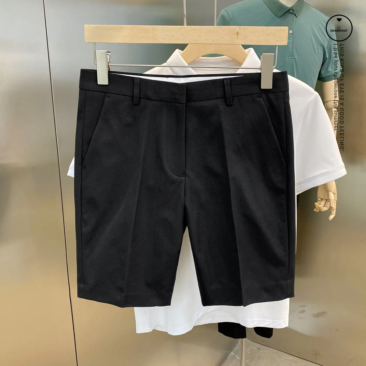 

Summer Iron-Free Men's White ort Pants Briti Sle Retro Versatile Slim Fit 5-Five Pants Daily Casual Mid-Length orts