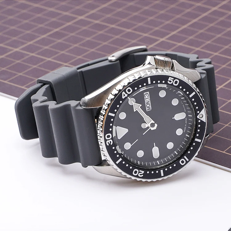 Soft Silicone Strap 20mm 22mm for Citizen Sport Diving Waterproof Watch Band Bracelet Accessories for Seiko Abalone Water Ghost view 5