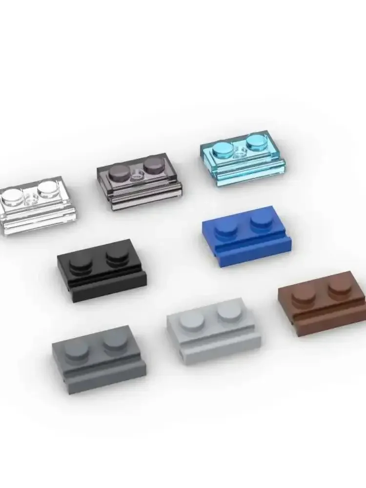 MOC 10 pièces 32028 1x2 modifié avec Rail de porte blocs de construction Kit plaque briques particules Puzzle idée jouet enfants anniversaire enfant cadeau