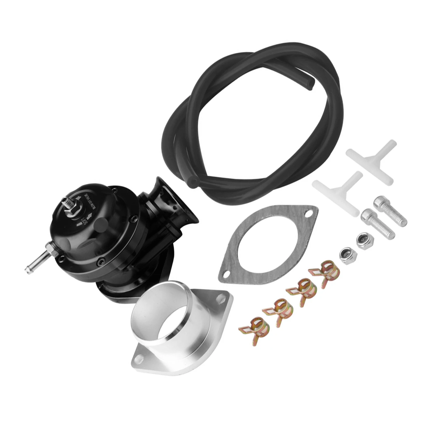 

Aluminum Type-Rs/S 2.5" Billet Turbo Blow Off Valve Bov+Flange Tube Pipe For Holding Up 30PSI Boost Pressure Car Parts