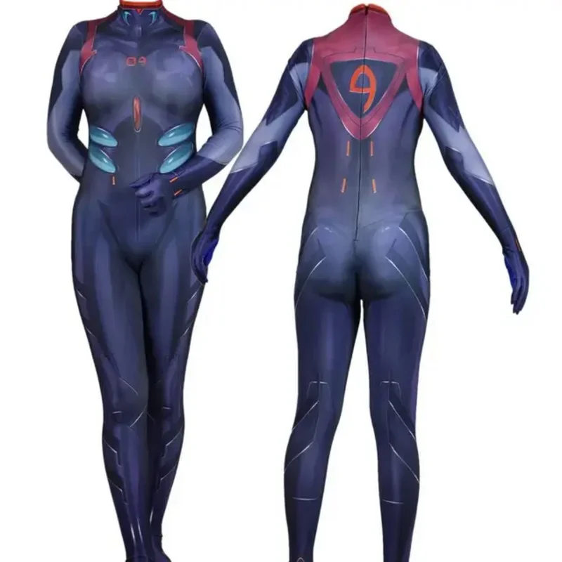 AA อะนิเมะ Ikari Shinji ชุดคอสเพลย์ Shinji Jumpsuit Boys Man Zentai บอดี้สูทฮาโลวีนผู้ใหญ่เด็ก 2025 ใหม่