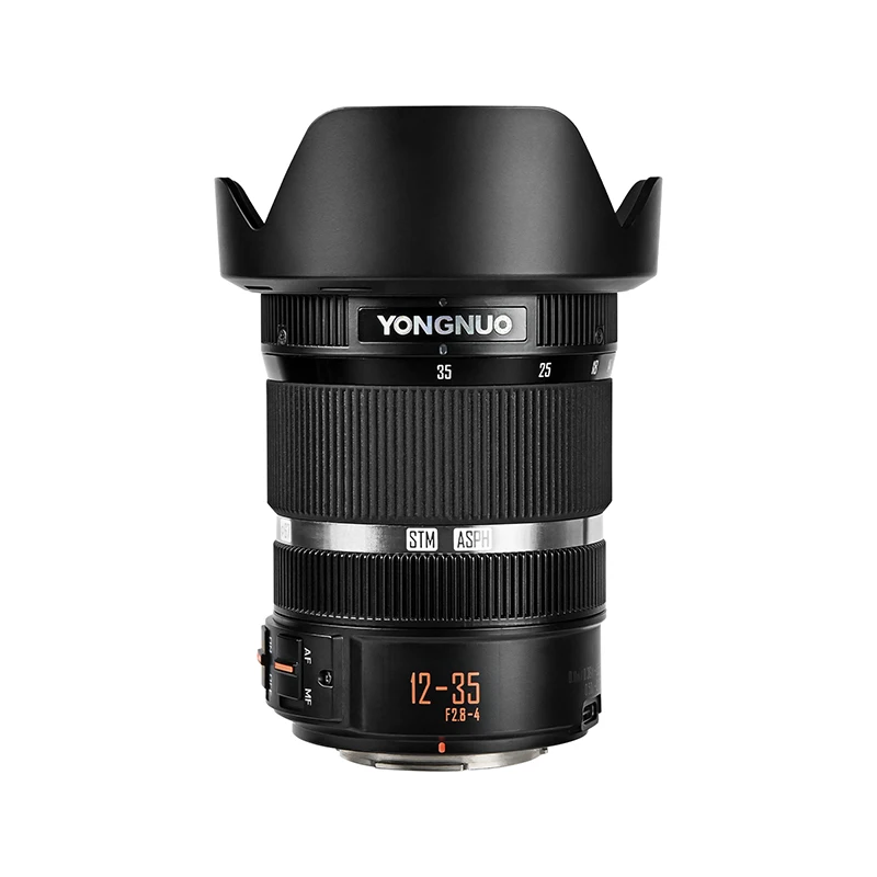 YONGNUO M4/3 Mount Camera Lenses YN12-35mm F2.8-4M Large Aperture AF/MF Standard ZOOM Lens For Panasonic Olympus