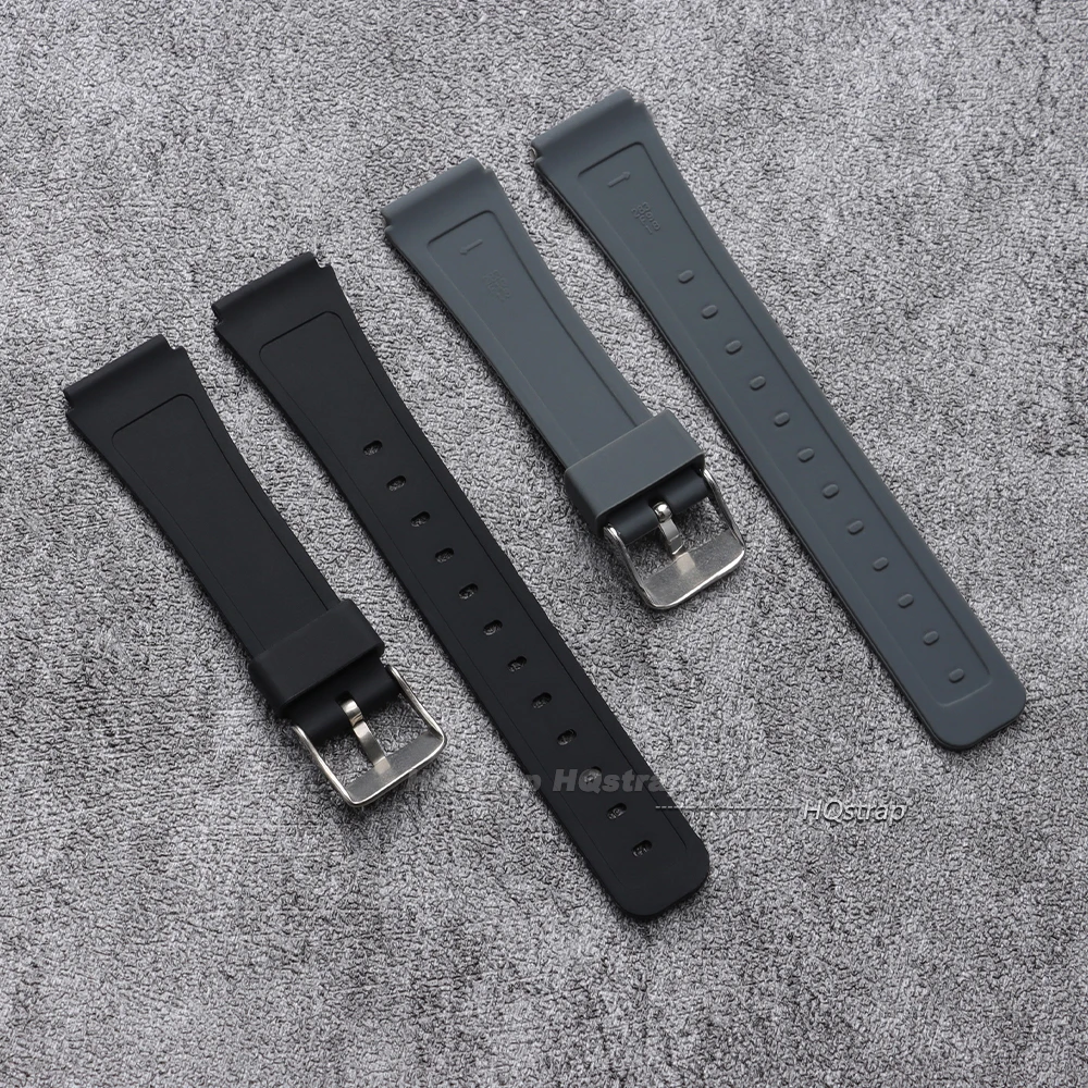 18mm Silicone Watch Strap for Casio W800H Black Bracelet for SGW400 F91W F84 F105/108/A158/168 AE1200/1300 Soft Sport Watchband view 5