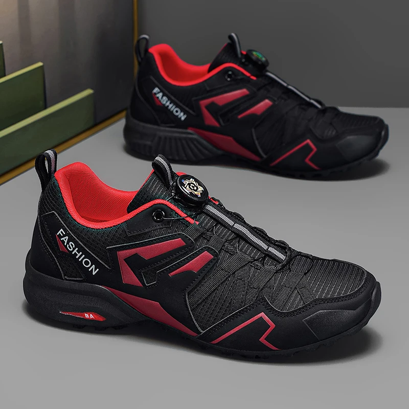 

Men's Casual Sports Shoes Size 39-47 Rotating Lace-Up Men's Shoes Outdoor Non-Slip Breathable Comfortable Men's Sports Shoe